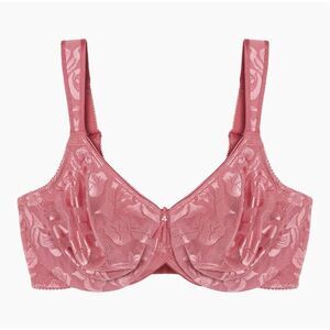 WACOAL NWT Awareness Full Figure Seamless PINK Underwire Bra 34DD